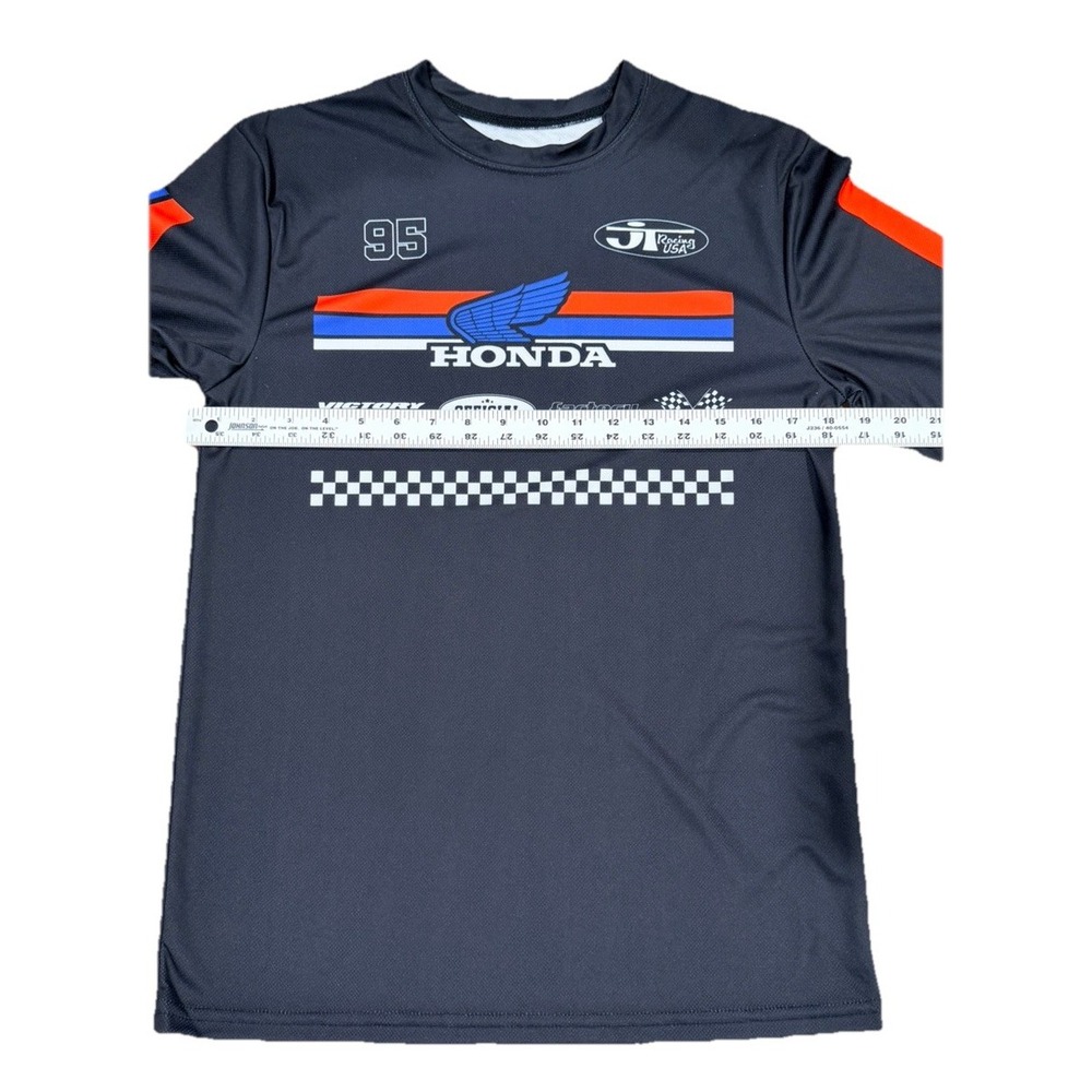 Honda Shirt Mens Long Sleeve JT Racing USA Wing Logo Motocross Jersey S Small - Picture 6 of 7